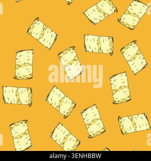 pattern ancient parchment hand drawn vector. scroll ancient, old paper, banner letter manuscript ancient parchment sketch illustration Stock Vector