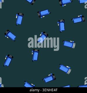 seamless pattern filter water pump cartoon. plumbing pipe, purification equipment, repair construction filter water pump sign vector Stock Vector