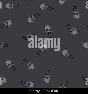 seamless pattern cool cooler box cartoon. cool cooler box sign vector Stock Vector