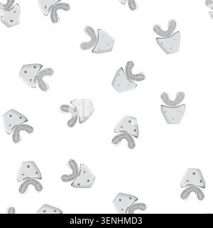 pattern electric tooth brush cartoon. electric tooth brush sign vector Stock Vector