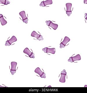 pattern child sippy cup cartoon. child sippy cup sign vector Stock Vector