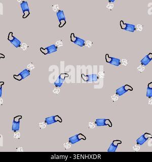 seamless pattern camping water filter cartoon. camping water filter sign vector Stock Vector
