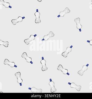 seamless pattern bottle water filter cartoon. bottle water filter sign vector Stock Vector