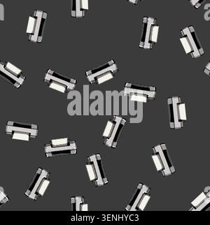 seamless pattern scanner photo printer cartoon. office machine, laser digital scanner photo printer sign vector Stock Vector