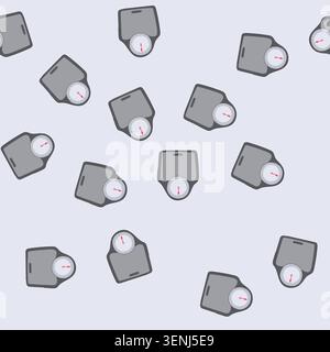 pattern judge weigh scales cartoon. scale balance, justice judge weigh scales sign. seamless vector illustration Stock Vector