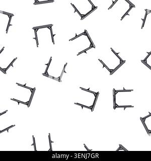 pattern house pergola patio cartoon. window building, sky blue, aluminum garden house pergola patio sign vector Stock Vector