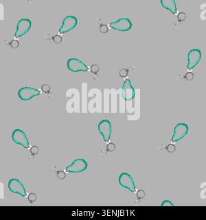 seamless pattern holder keychain key cartoon. holder keychain key sign vector Stock Vector
