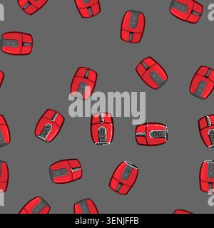 seamless pattern food aerogrill cooking cartoon. kitchen grill, meal electric food aerogrill cooking sign vector Stock Vector