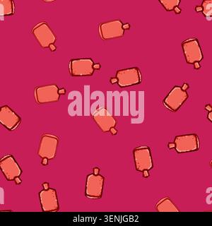 seamless pattern soreness bottle pain relief cartoon. hurt suffering, throbbing twinge, cramp sting soreness bottle pain relief sign vector Stock Vector