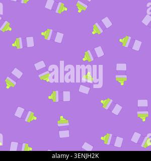 pattern toddler sippy cup cartoon. bottle kid, water child toddler sippy cup sign. seamless vector illustration Stock Vector