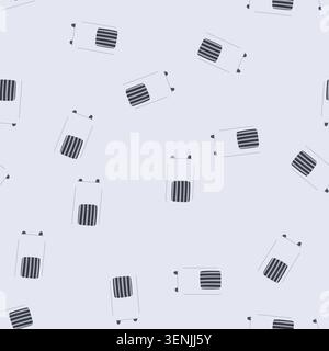 pattern condenser air conditioner cartoon. ductwork ventilation, filter efficiency, thermostat freon condenser air conditioner sign. seamless vector i Stock Vector