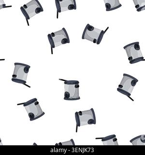 pattern kitchen fryer air cartoon. kitchen fryer air sign vector Stock Vector