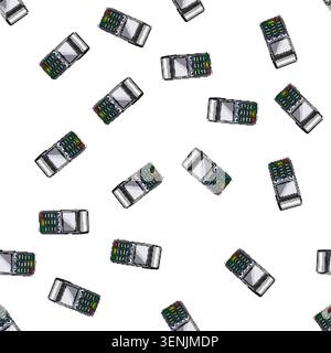 pattern payment pos terminal cartoon. card device, machine nfc payment pos terminal sign vector Stock Vector