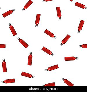pattern flame stove fuel cartoon. heat blue, propane hot, cook cooker flame stove fuel sign vector Stock Vector