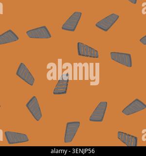 seamless pattern sleeping camp mat cartoon. sleeping camp mat sign vector Stock Vector