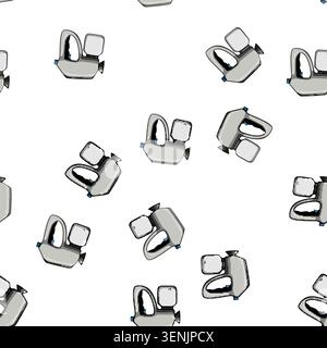 pattern logo paint sprayer cartoon. body car, auto industry, airbrush pistol logo paint sprayer sign vector Stock Vector