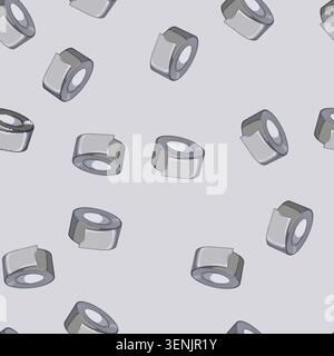 seamless pattern strip duct tape cartoon. strip duct tape sign vector Stock Vector