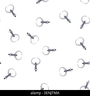 pattern toy claw machine cartoon. gripper grab, gambling play, grasp luck toy claw machine sign. seamless symbol vector illustration Stock Vector