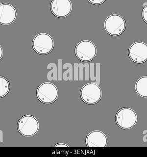 seamless pattern cleaning robot vacuum cleaner cartoon. automatic hair, appliance black, woman household cleaning robot vacuum cleaner sign vector Stock Vector