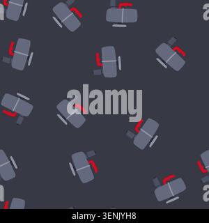 pattern hvac vacuum pump cartoon. underwater install, compressor worker, cutaway mechanic hvac vacuum pump sign. seamless vector illustration Stock Vector