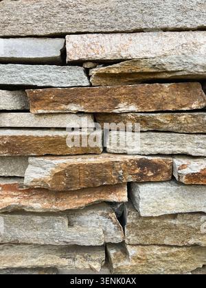 Natural Stone Blocks Wall Background Texture Stock Photo