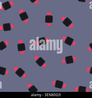 pattern data biometric bracelet cartoon. monitor pulse, heart rate, activity sleep data biometric bracelet sign. seamless vector illustration Stock Vector