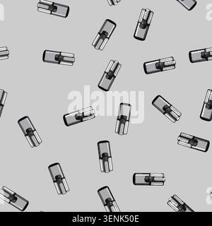 seamless pattern brown coffee grinder electric cartoon. brown coffee grinder electric sign vector Stock Vector