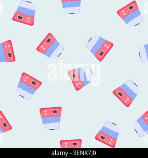 pattern diffuser humidifier air cartoon. woman home, steam room diffuser humidifier air sign. seamless vector illustration Stock Vector