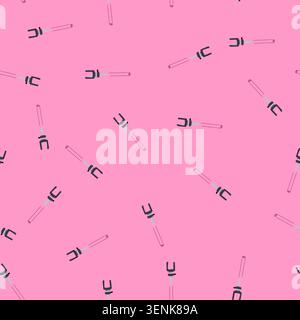 pattern mobile selfie stick cartoon. photo picture, monopod self, black mobile selfie stick sign. seamless vector illustration Stock Vector