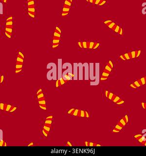 pattern shop canopy awning cartoon. tent store, shade red, roof cafe shop canopy awning sign. seamless vector illustration Stock Vector