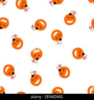 pattern c4 bomb character cartoon. shrapnel incendiary, payload nuclear, atomic hydrogen c4 bomb character sign. seamless symbol vector illustration Stock Vector