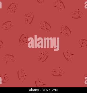pattern chic beret cartoon. trendy wool, military artist, bohemian casual chic beret sign. seamless vector illustration Stock Vector