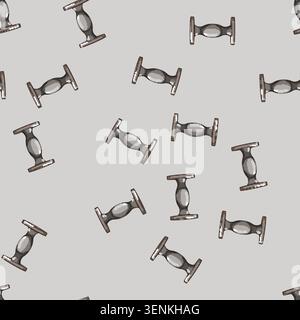 seamless pattern drink tamper coffee cartoon. drink tamper coffee sign vector Stock Vector