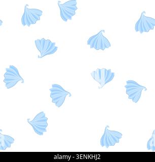 pattern hand meringue cartoon. creme custard, sweet swirl, pastry topping hand meringue sign. seamless symbol vector illustration Stock Vector