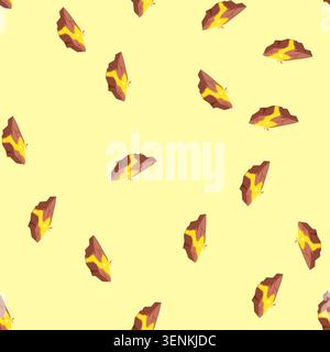 pattern fissure lava platform cartoon. tectonic crust, mantle hotspot, pyroclastic ash fissure lava platform sign. seamless vector illustration Stock Vector