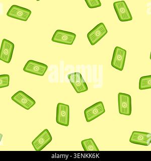 pattern power charging mat cartoon. station compatible, portable efficient, sleek universal power charging mat sign. seamless vector illustration Stock Vector