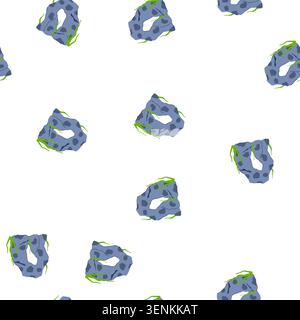 pattern tank aquarium stone cartoon. underwater seaweed, bottom filter, goldfish aquatic tank aquarium stone sign. seamless symbol vector illustration Stock Vector