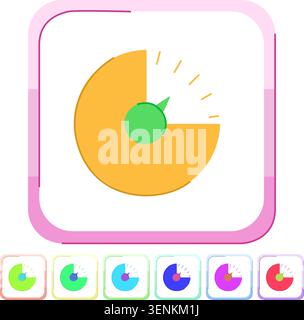 time kitchen timer cartoon. alarm food, speed equipment time kitchen timer sign vector Stock Vector