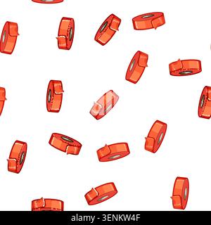 pattern sticker electrical tape cartoon. repair equipment, insulation roll, texture paper sticker electrical tape sign vector Stock Vector