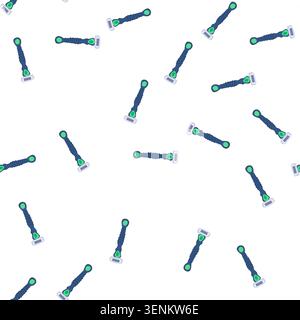 pattern razor shaver handle cartoon. electric care, blade shave, machine steel razor shaver handle sign. seamless symbol vector illustration Stock Vector