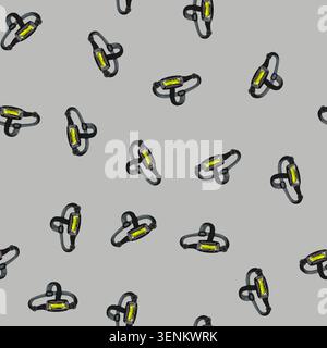 seamless pattern light headlamp flashlight cartoon. light headlamp flashlight sign vector Stock Vector
