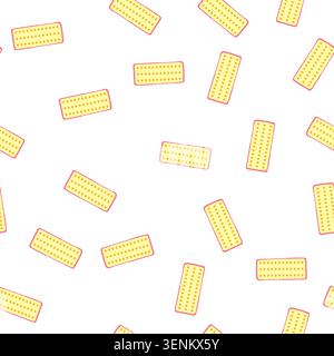 pattern hiking sleeping pad cartoon. outdoor equipment, tourism travel hiking sleeping pad sign. seamless symbol vector illustration Stock Vector