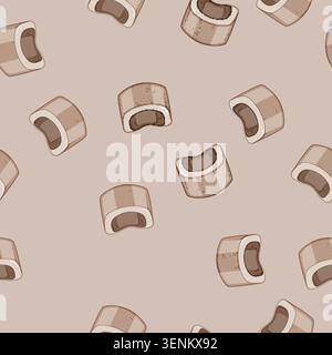 seamless pattern recovery cervical neck collar cartoon. alignment comfort, stability immobilization, therapy protection recovery cervical neck collar Stock Vector