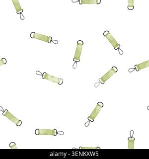 pattern keyring keychain key cartoon. keyring keychain key sign vector Stock Vector