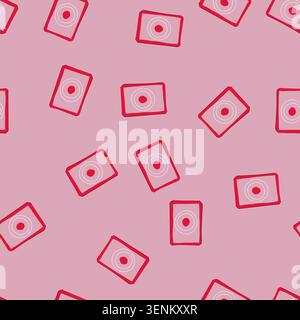 pattern reusable silicone baking mat cartoon. sheet oven, liner cooking, heat resistant reusable silicone baking mat sign. seamless vector illustratio Stock Vector