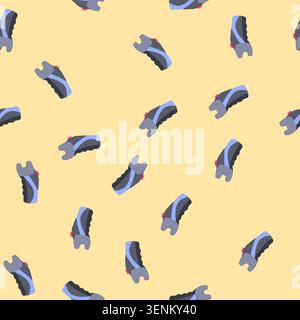 pattern stun taser gun cartoon. police electric, lightning weapon, tazer crime stun taser gun sign. seamless vector illustration Stock Vector