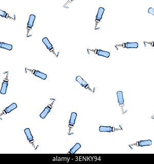 pattern atomizer nasal spray bottle cartoon. solution rinse, irrigation antihistamine, decongestant steroid atomizer nasal spray bottle sign vector Stock Vector