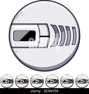 Carbon monoxide detector generating an alarm notification, illustrating concepts of safety, prevention, security, and alert against harmful gases and Stock Vector
