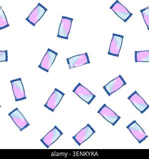 pattern portable snack pack cartoon. convenient tasty, variety healthy, lunchbox grab portable snack pack sign vector Stock Vector