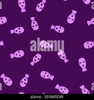 seamless pattern protection ski mask cartoon. gear cold, warmth outdoor, sport fashion protection ski mask sign vector Stock Vector